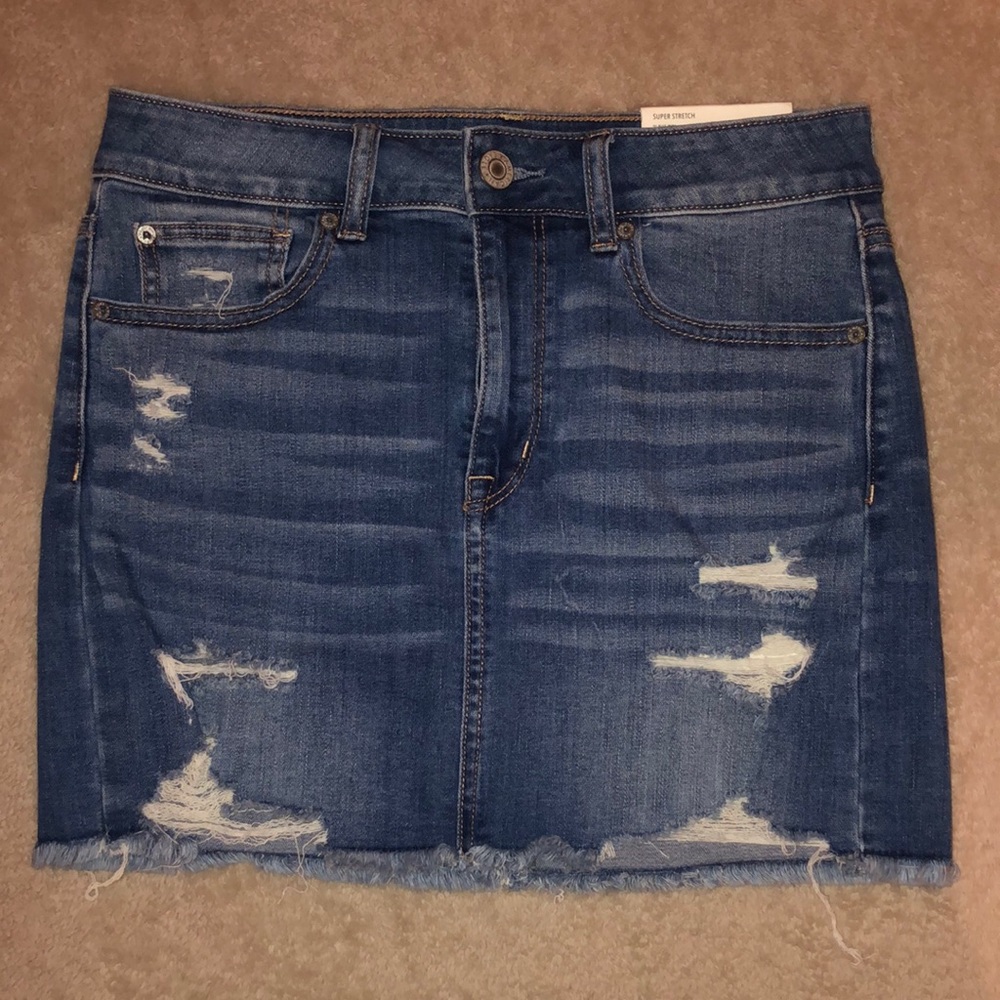 American Eagle Jean Hi-Rise Mini Skirt